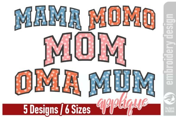 Mother’s Day Applique Design Bundle - V1