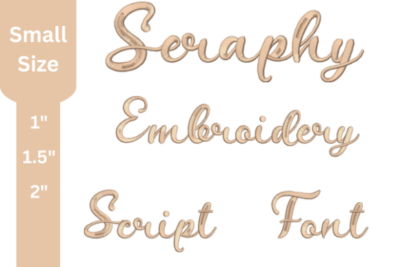 Seraphy Script Embroidery Font